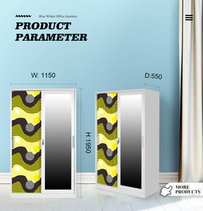 ตู้เสื้อผ้าเหล็กพิมพ์ลายราคาประหยัดสำหรับเด็ก - Product Image 6