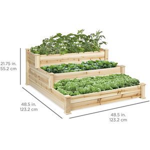 Jardinière surélevée en <span class=keywords><strong>bois</strong></span> pour extérieur, mini-bac à fleurs portable, couverture de serre, style américain, fleurs artificielles faites à la main - Product Image 6