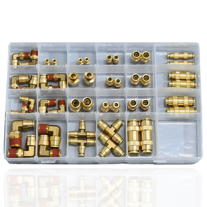 Conectores Rápidos de Latão DOT para Mangueira de Freio a Ar de Alta Pressão, Acoplamento Giratório Masculino para Caminhão e Trailer - Product Image 1