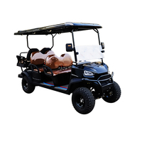 Voiture de plage électrique écologique à batterie lithium 5 kW, 5-6 places, tout-terrain, avec gros pneus et suspension indépendante avant