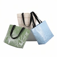 Sac de courses personnalisé en PP tissé laminé, écologique, imperméable, portable, avec impression couleur, grande taille, moderne et durable
