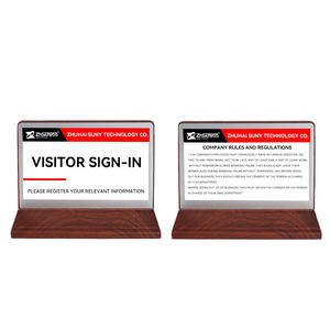 Placa de Identificación Electrónica Inteligente de Doble Cara con Pantalla LCD para Sistema de Audioconferencia Digital sin Papel - Product Image 2