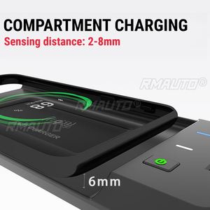 ที่ชาร์จ 15W เหมาะสำหรับ Audi Q5 SQ5 ปี 2018-2020 ช่องเสียบ USB สำหรับโทรศัพท์มือถือ แผงชาร์จไร้สายในรถยนต์ ชุดดัดแปลงคอนโซลกลาง - Product Image 4