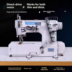 Special Triple Needle Interlock Stitch Flat-Bed Sewing <b>Machine</b> with Automatic Left Cutter and Tape <b>Binding</b> - Product Image 2