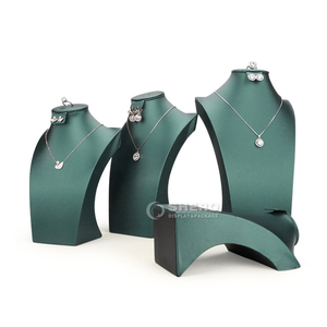 High Quality MDF Base PU Leather Necklace Mannequin Stand Custom Logo Acceptable For Jewelry Stores Factory Direct Wholesale - Product Image 6