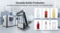 Machine de soufflage de bouteilles en plastique à 4 cavités, machine de moulage par soufflage PET, machine de fabrication de bouteilles, machine de soufflage par étirage automatique 500ml-2L