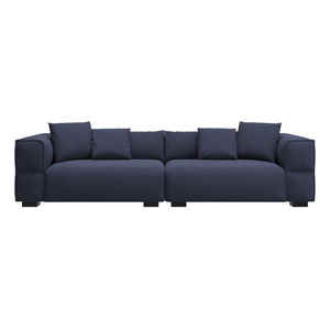 लिविंग रूम के लिए अनुकूलित आधुनिक कंप्रेस तीन-सीट सेशनल सोफा लकड़ी के पैनल ग्लास लिविंग रूम के लिए - Product Image 4