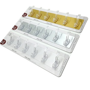 Sac de rangement mural multifonctionnel pliable en PVC transparent, doré, argenté, en acier inoxydable, robuste, pour salle de bain et armoire - Product Image 1