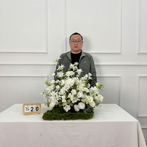 Fleur artificielle en soie, bouquet d'allée personnalisé en gros, rose haute simulation pour mariage, fête des Mères, Noël, Nouvel An chinois - Product Image 3