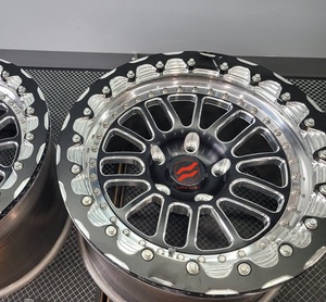 ล้อฟอร์จเฟอร์กซ์ รุ่นน้ำหนักเบา สำหรับรถแข่งแบบ Drag Racing พร้อมระบบ Beadlock ขนาด 5x112 5x120 5x114.3 6x139.7 สำหรับ GT500 Gtr35 - Product Image 1