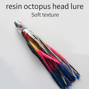 Señuelo de Pulpo con Cabeza de Cobre 167g, Señuelo de Calamar para Pesca en Agua Media, Pesca en Agua Salada, Pesca de Arrastre, Pesca en Barco, Señuelo Artificial Biomimético - Product Image 3