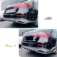 Spoiler arrière en ABS noir brillant et motif carbone, autocollant de voiture à effet lame d'air, compatible avec Mercedes-Benz Classe E W214 S214 2024+