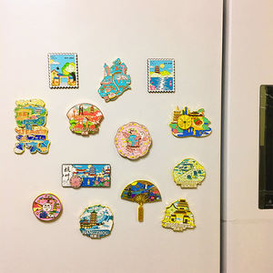 Metal Fridge Magnets European Travel Souvenirs Home Decor Crafts Magnetic Gifts City Series Fridge Magnets - Product Image 6
