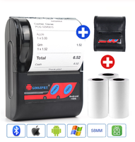 Printer Thermal Mini 58mm ESC/POS untuk Ponsel, Nirkabel, Baterai 1500mAh, 203DPI, Stok Tersedia untuk Ponsel Android/iOS dan Windows