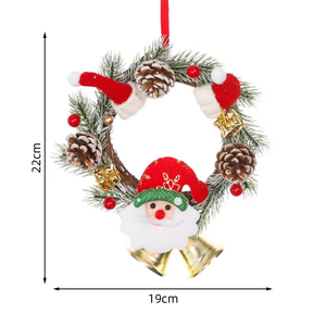 Venta de fábrica de alta calidad hermoso arreglo <span class=keywords><strong>floral</strong></span> hecho a mano corona de decoración de vacaciones perfecta - Product Image 1