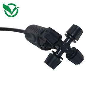 6 Mét Nhà Kính Cross Bốn Outlet <span class=keywords><strong>Fogger</strong></span> 4 <span class=keywords><strong>Way</strong></span> Mist Vòi Phun Bụi Loại Bỏ Làm Mát Sprinkler Sprayer - Product Image 2