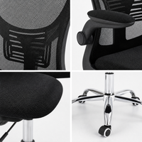 Chaise de bureau moderne pour dirigeant, chaise de bureau exécutive confortable, pivotante, ergonomique, en maille