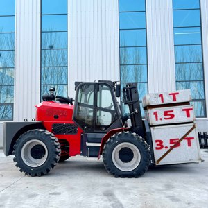 Carretilla elevadora todoterreno 4x4 al mejor precio, 3 toneladas, 4 toneladas, 5 toneladas, carretilla elevadora diésel de buena calidad, carretilla elevadora terreno con motor EPA Eur5 - Product Image 4