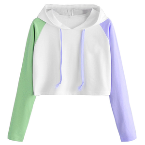 Custom <b>Women</b> Hooded Neck <b>Mesh</b> Crop <b>Top</b> Streetwear Shirt <b>Women</b> <b>Mesh</b> Crop <b>Top</b> Hooded Streetwear Fashion Custom <b>Women</b> Crop Hoodies - Product Image 4