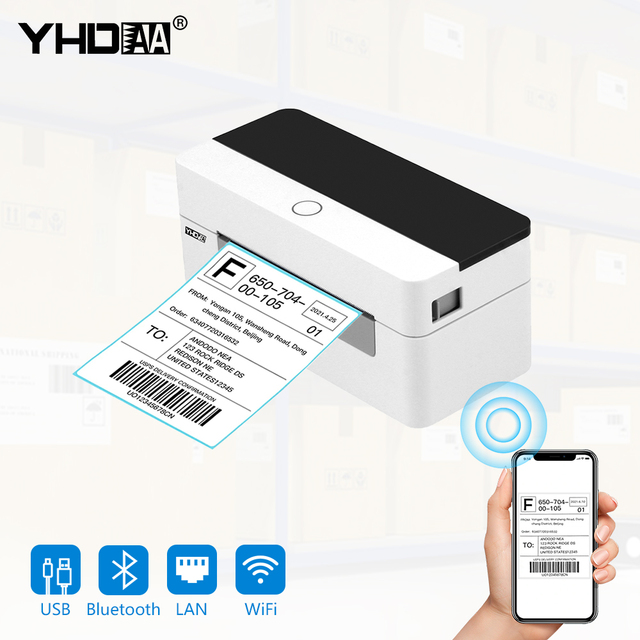 Smart Label Printer 110mm Thermal Label Printer Shipping Label Printer Express Warehouse Use