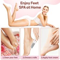 Lime à pieds électronique portable, outils de pédicure, éliminateur de callosités électrique rechargeable