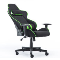 Fauteuil de jeu inclinable à 180 degrés pour ordinateur, réglable en hauteur, en mousse moulée, avec support – Vente en gros