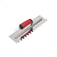 Outils à main robustes en acier inoxydable pour le plâtrage et le tapisserie, truelle à béton avec manche en TPR, outil de construction