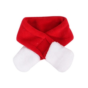 Hot Selling Eco-Friendly Double Velvet Animal Scarf Tie Fleece Collar Winter Spring Pet Clothing Accessories Customized Color - Product Image 2