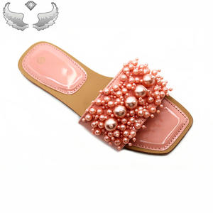 <span class=keywords><strong>Sandalias</strong></span> Planas de Perlas de Alta Calidad a la Moda al <span class=keywords><strong>por</strong></span> Mayor para Mujeres y Damas - Pantuflas de Mujer Antideslizantes y Transpirables - Product Image 2