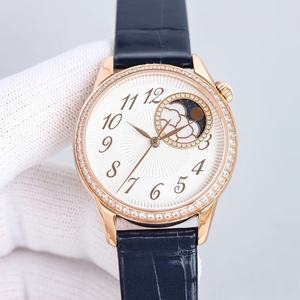 นาฬิกาข้อมือแฟชั่นสำหรับสุภาพสตรี ดีไซน์หรูหรา ประดับเพชร ระบบออโตเมติก กันน้ำ - Product Image 1