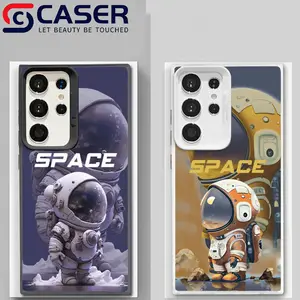 Best Anti-fall Laser Astronaut Mobile Phone Case Direct Selling So Cool Hard PC Spaceman Cell Phone Cover For Samsung S23ULTRA