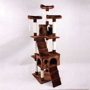 Grote Houten Kras Klimmen Toren Mode Diy Deluxe Krabpaal Krabpaal Krabpaal Te Plafond - Product Image 3