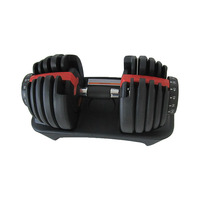 Vente en gros Ensemble d'haltères réglables 24kg Poids libres de fitness avec logo personnalisé