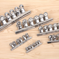 Artecho – Lot de 3 pinces Bulldog rondes en acier inoxydable pour papeterie, 22 mm, capacité 75 feuilles – Vente en gros pour l'organisation de la maison