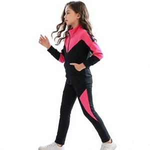 Conjunto Deportivo para Niñas con Bloques de Color, Chaqueta con Cierre y Cuello Alto - Product Image 2
