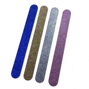 Top Selling Double Sandpaper Nail File with Custom Colors Straight Design 80-240 Grit Environment-Friendly