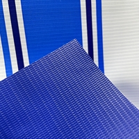 Bâche en PVC durable, imperméable et résistante à l'eau, à rayures unies, pour auvent, tente, protection solaire extérieure et parasol