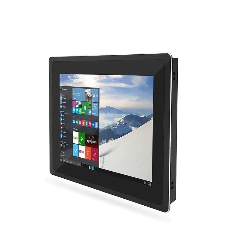 Polng 12 .. 1 inch máy tính mini Quad core công nghiệp Tablet PC tất cả trong một công nghiệp PC i5 màn hình cảm ứng WINS Bảng điều chỉnh với wifi