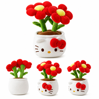 Jouets en peluche personnalisés en gros d'usine, poupée anime Hello Kitty, jouets en peluche anime de 8 pouces, animaux en peluche doux et câlins pour enfants, jeu d'arcade