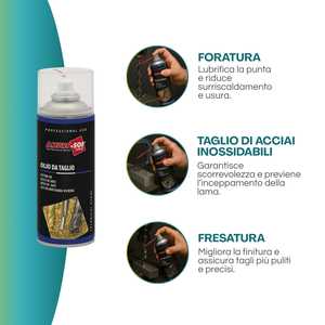 Spray Olio da Taglio Ambro-Sol 400ml per Uso Professionale nella Lavorazione dei Metalli - Product Image 3
