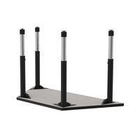 Meubles de salle de classe table trapézoïdale réglable en hauteur table d'activités en bois
