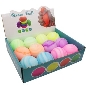 Xiaotaoqi Pallina Antistress in TPR Ecologica, Giocattolo Morbido in Due Colori Misti, Palla Squeezable in PVA, Regalo per Bambini 5-7 Anni - Product Image 1