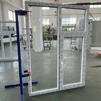 Ventana Abatible de Acero y Plástico SGL con Función Insonorizante, Diseño Posmoderno, Sin Vidrio, para Casas Rurales Autoconstruidas