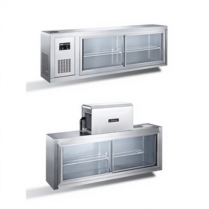 Wall-mounted Stainless Steel L-shaped Refrigerator With 2 Doors <b>Air</b>-Cooled & Direct-Cooling Fresh-Keeping <b>Air</b> <b>Cooler</b> Stainless S - Product Image 1