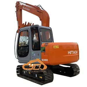 Hitachi EX60-5 Mini hidrolik ekskavatör kullanılan Hitachi 6ton küçük paletli ekskavatör satılık 2020 sağlanan ısı pompası su ısıtıcıları