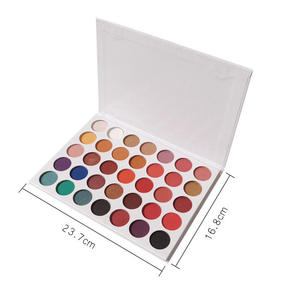 Palette di ombretti opachi con perle personalizzate per trucco impermeabile colorato <span class=keywords><strong>all</strong></span>'ingrosso 35 colori per le <span class=keywords><strong>donne</strong></span> - Product Image 2