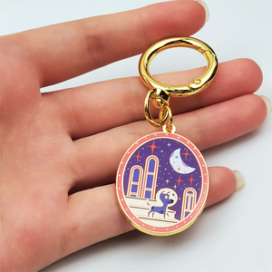 <span class=keywords><strong>2025</strong></span> mới thời trang tùy chỉnh giá rẻ mềm men kim loại Keychain bán buôn - Product Image 2