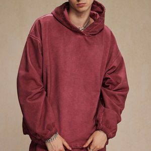 Unisex Acid Wash <b>Men's</b> <b>Hoodie</b> 450GSM French Terry Dirty Dyed Stir-Fried Color Custom Logo Oversized <b>Hoodie</b> for <b>Men</b> - Product Image 4