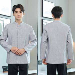 ชุดเครื่องแบบพนักงานโรงแรมคอวีแขนยาวปักตามสั่ง - Product Image 5