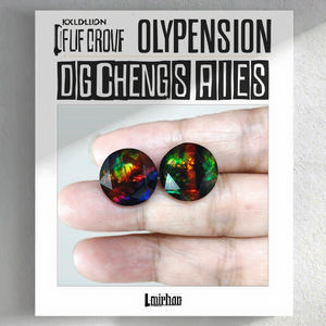 จัดส่งรวดเร็ว สวยงาม พลอยแอมโมไลต์สังเคราะห์ทรงเหลี่ยมขนาด 15 มม. 8 มม. แบบเจียระไนแบนด้านหลัง สีสวยงาม เหมาะสำหรับทำเครื่องประดับ - Product Image 3